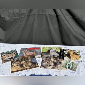2000 & 2001 Wolves Themed Calendars & National Geographic Magazine